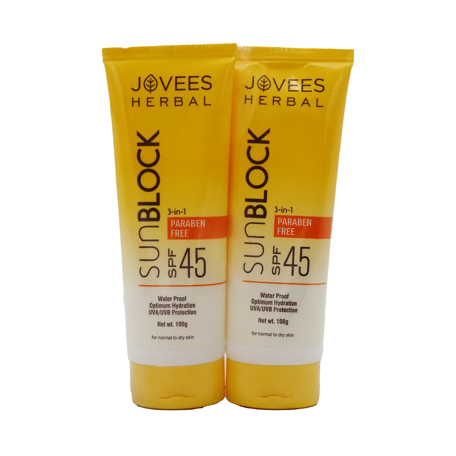 Jovees Anjeer & Carrot Sunblock With Spf 45, 2x100g