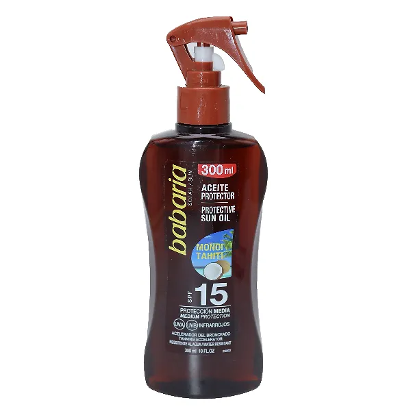 Babaria Tanning Oil Spf15 300ml