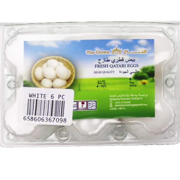 The Crown Fresh Qatar White Egg 6pc