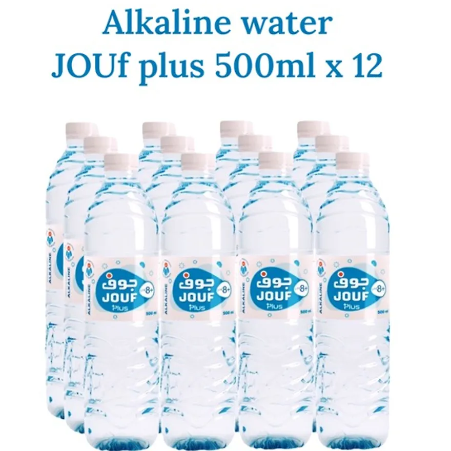 Jouf Plus Alkaline Bottled Drinking Water 12x500ml