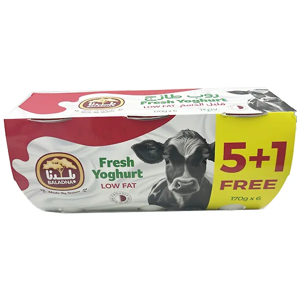Baladna Yoghurt Cow Low Fat 6×170g